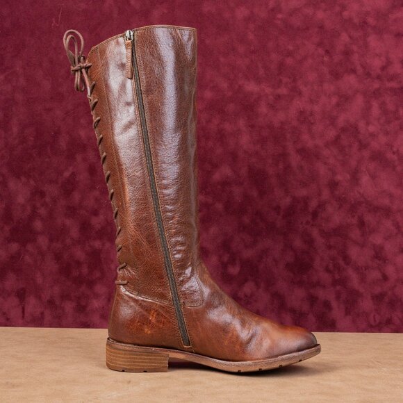 Sofft Women Sharnell II Brown Leather Back Lace-up Rust Riding Knee Boots 9.5 - Picture 10 of 10